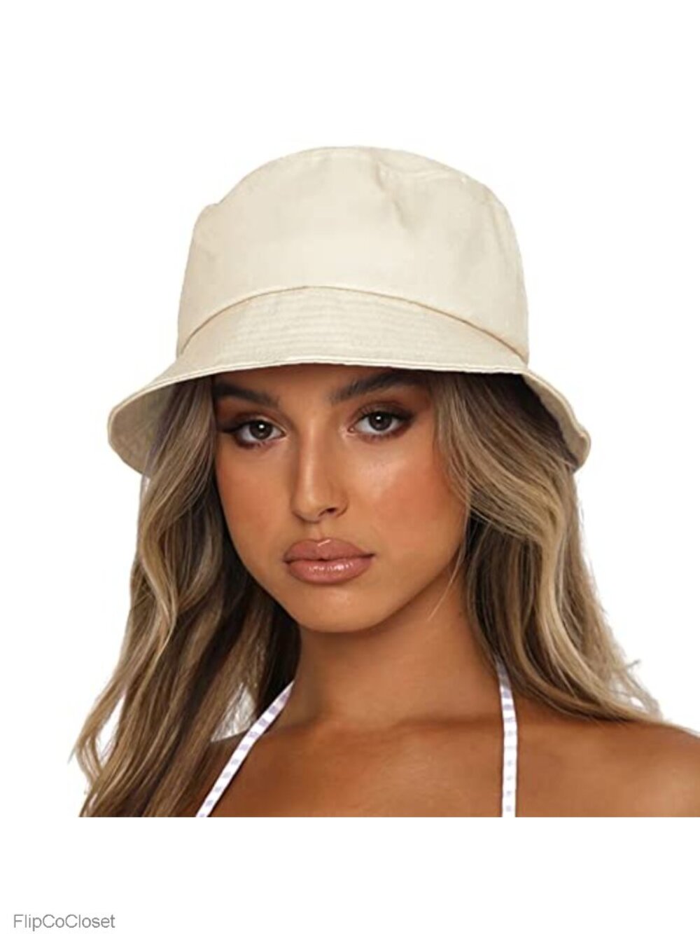 Reversible Cotton Bucket Hat Wide Brim Sun Protection Unisex